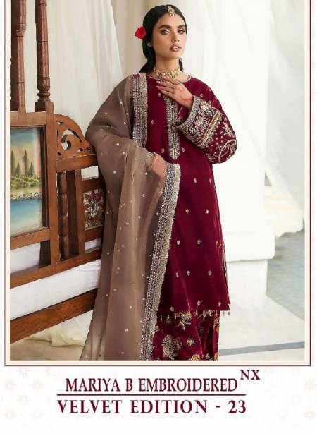 Shree Mariya B Embroidered Nx Velvet Edition 23 Pakistani Suits
